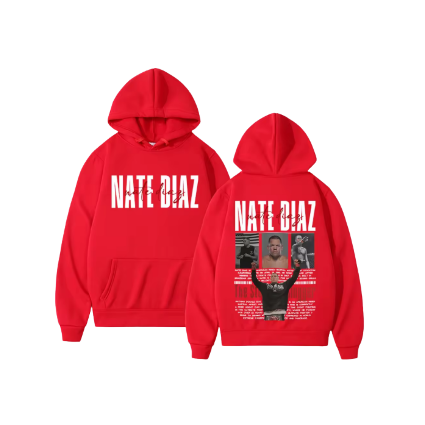 Nate Diaz Hoodie Red